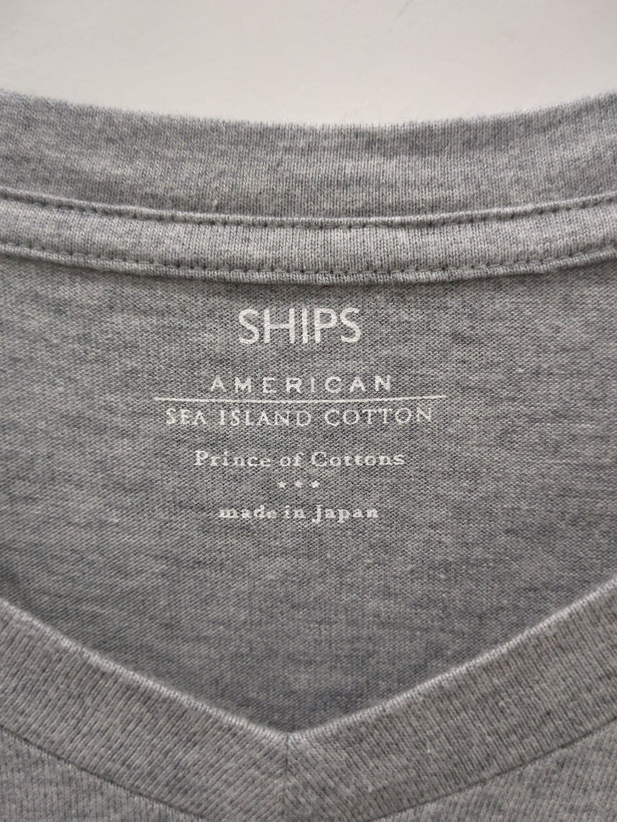SHIPS: アメリカンシーアイランドコットン Vネック Tシャツ