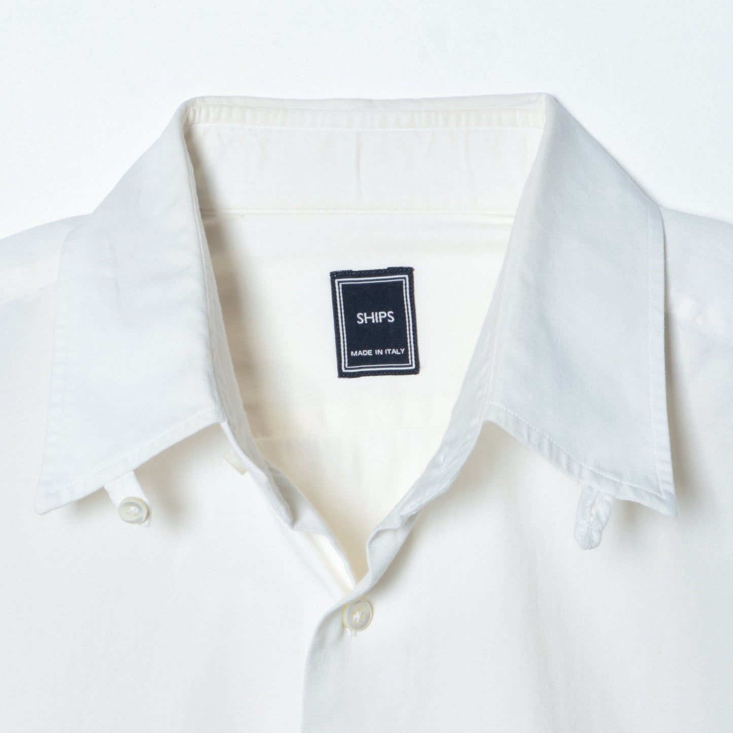 Made in Italy: ツイル ソリッド タブカラー