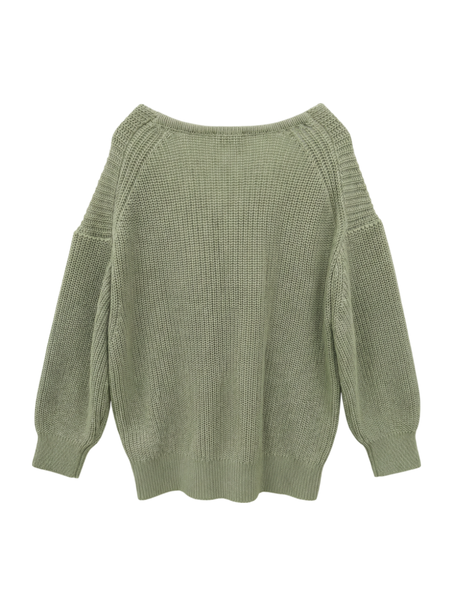 【WEB限定】〈手洗い可能〉スキッパーニット×ロンTセット 21FW