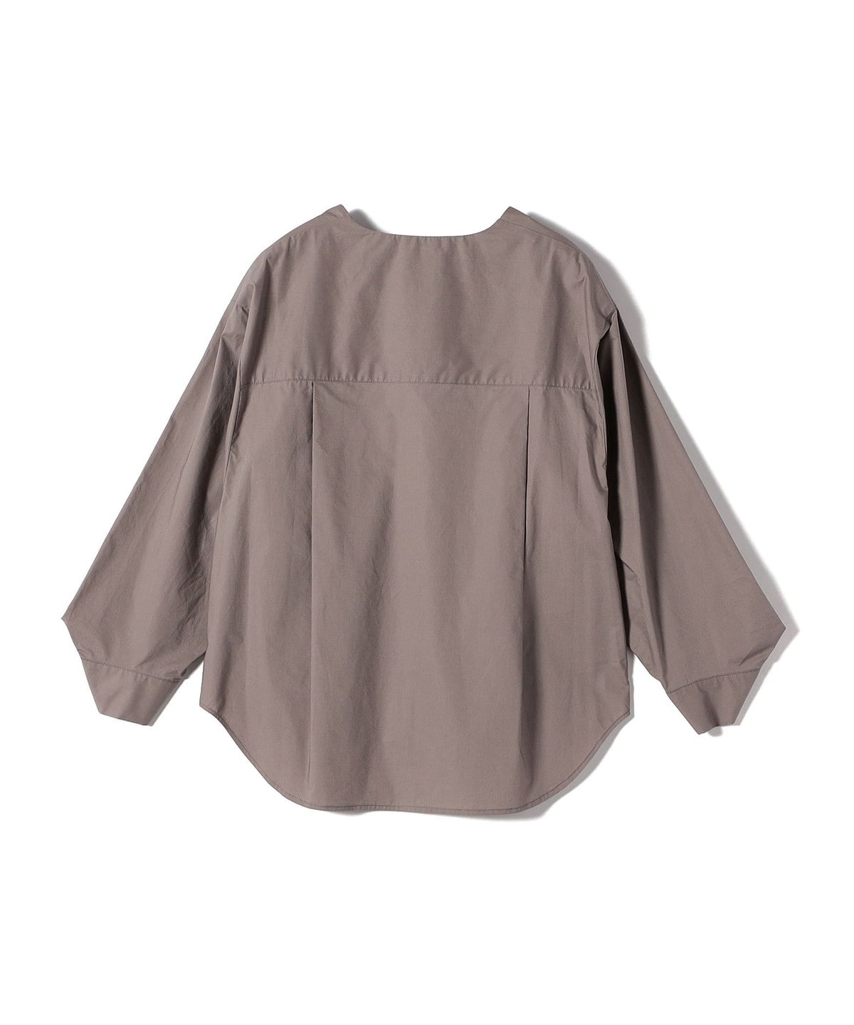 【WEB限定】 〈洗濯機可能〉タイプライター ビジュー ボタン ロングスリーブ ブラウス