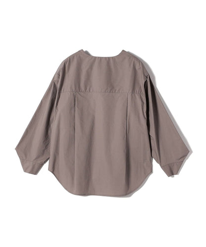 【WEB限定】 〈洗濯機可能〉タイプライター ビジュー ボタン ロングスリーブ ブラウス