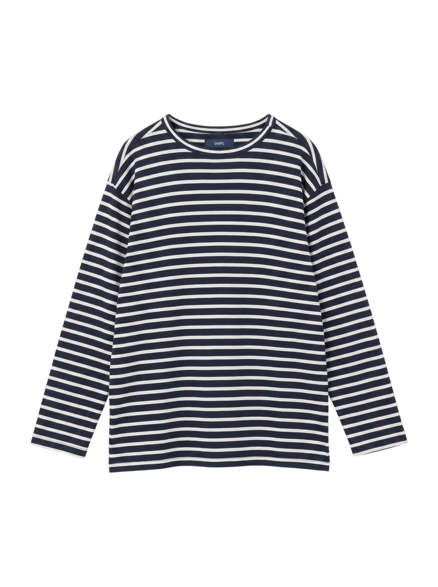 SHIPS: スヴィンコットン ジャージー リラックス ロングTシャツ
