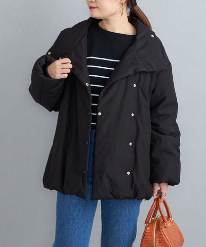 〈撥水加工〉コットンポリ ウェザー 中綿コート