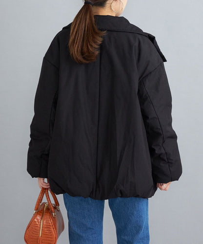 〈撥水加工〉コットンポリ ウェザー 中綿コート