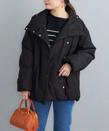 〈撥水加工〉コットンポリ ウェザー 中綿コート