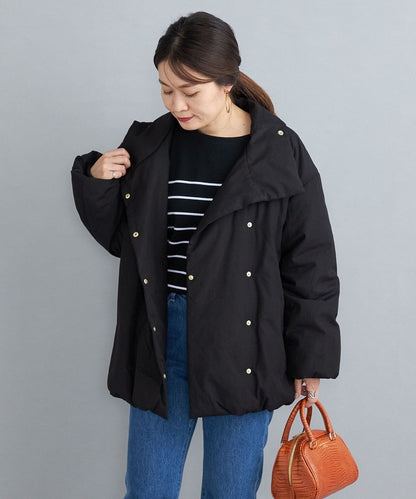 〈撥水加工〉コットンポリ ウェザー 中綿コート