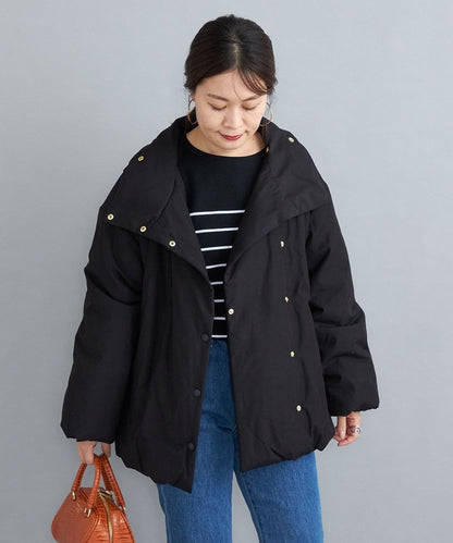 〈撥水加工〉コットンポリ ウェザー 中綿コート