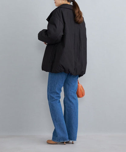 〈撥水加工〉コットンポリ ウェザー 中綿コート