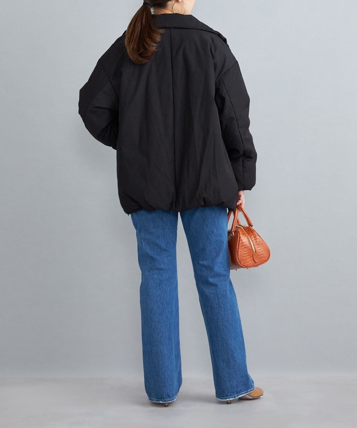 〈撥水加工〉コットンポリ ウェザー 中綿コート