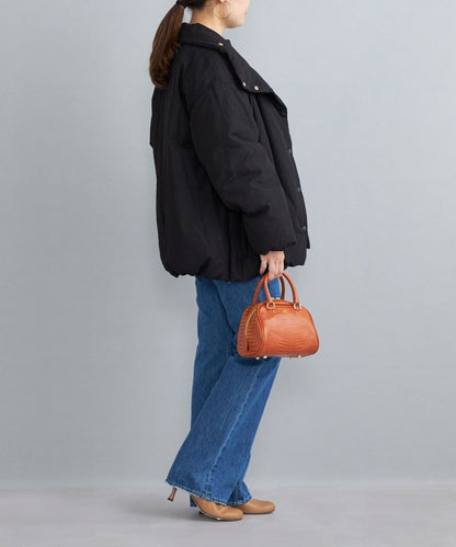 〈撥水加工〉コットンポリ ウェザー 中綿コート