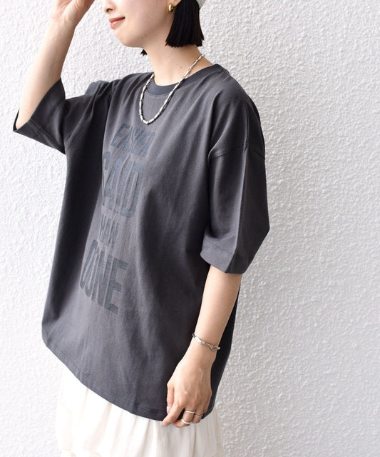 【SHIPS別注】81BRANCA:5分袖 ロゴ TEE 24SS
