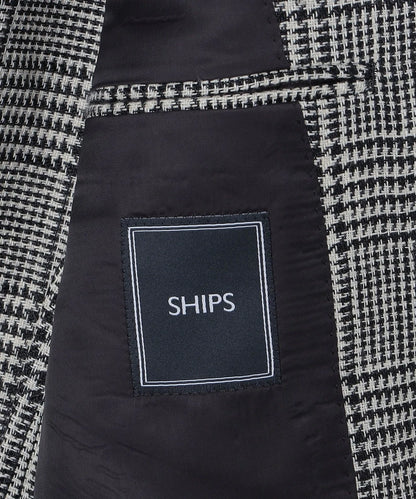 SHIPS: SUBALPINO社製生地 グレンチェック ジャケット