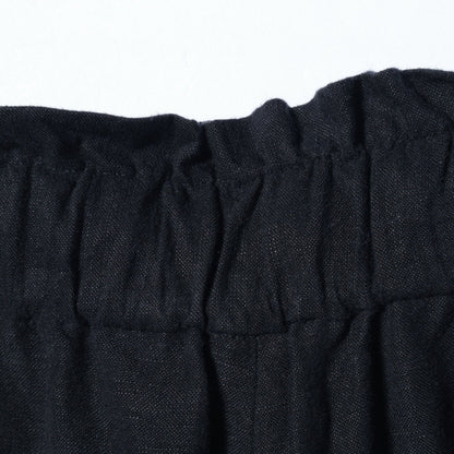 SHIPS Primary Navy Label:麻 レーヨン イージー パンツ