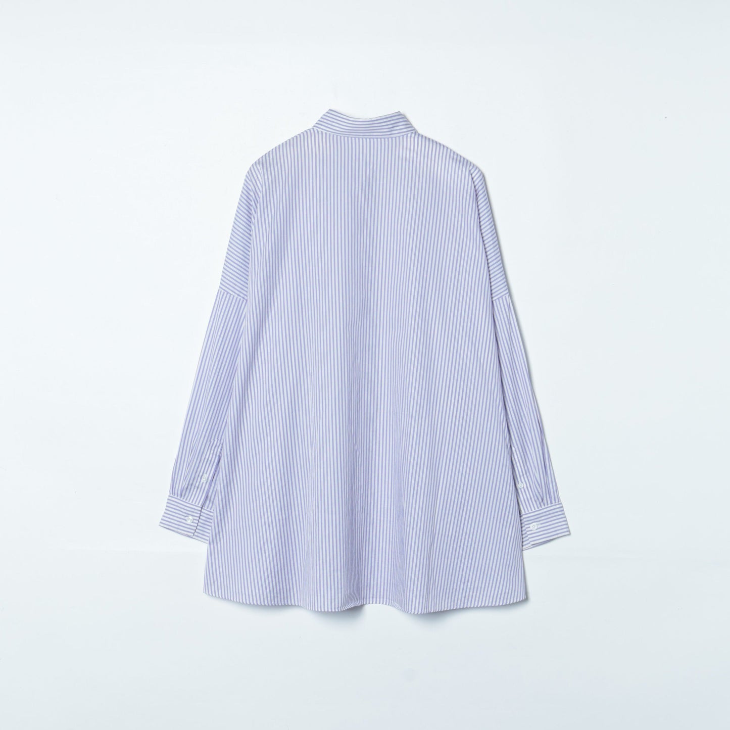SHIPS Primary Navy Label:〈手洗い可能〉ALBINI パープルストライプ ビッグ シャツ