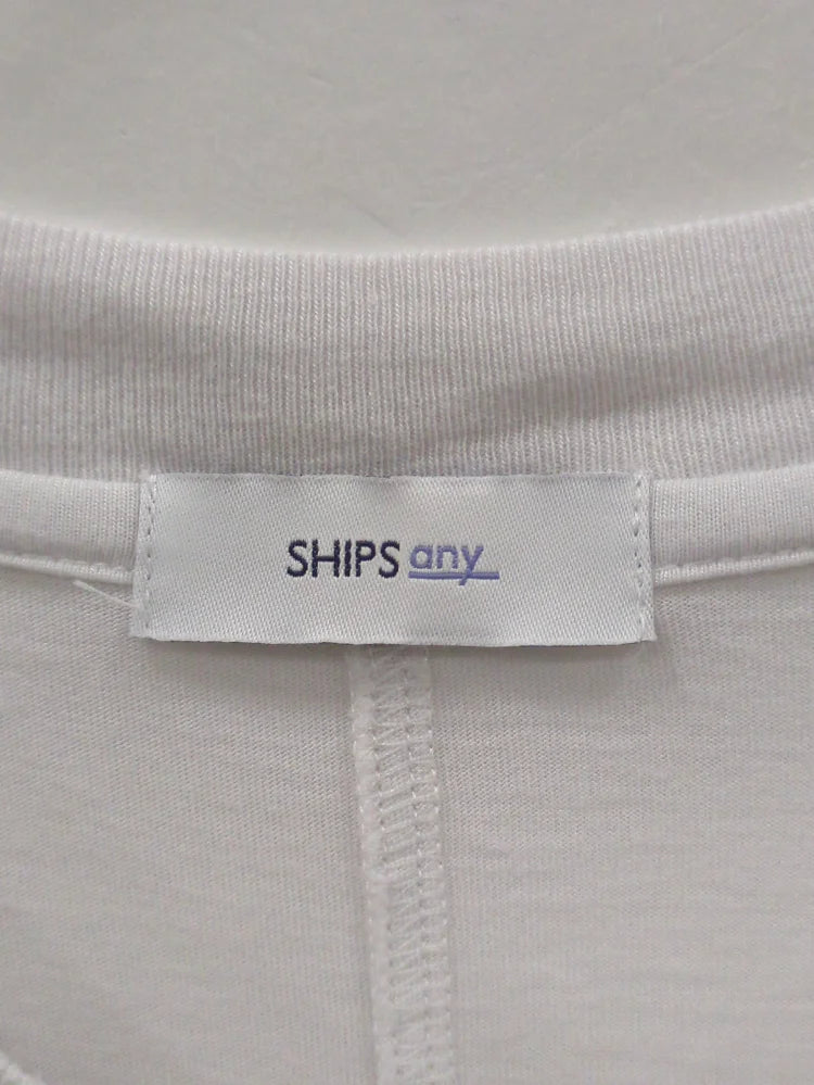 SHIPS any:〈洗濯機可能〉ショルダータック フレンチ ルーズ TEE