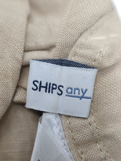 SHIPS any:リネンブレンド イージー ベイカーパンツ