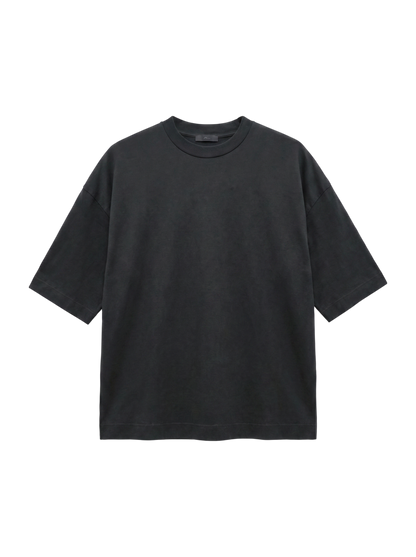 SHIPS Primary Navy Label:コットンショートスリーブプルオーバー