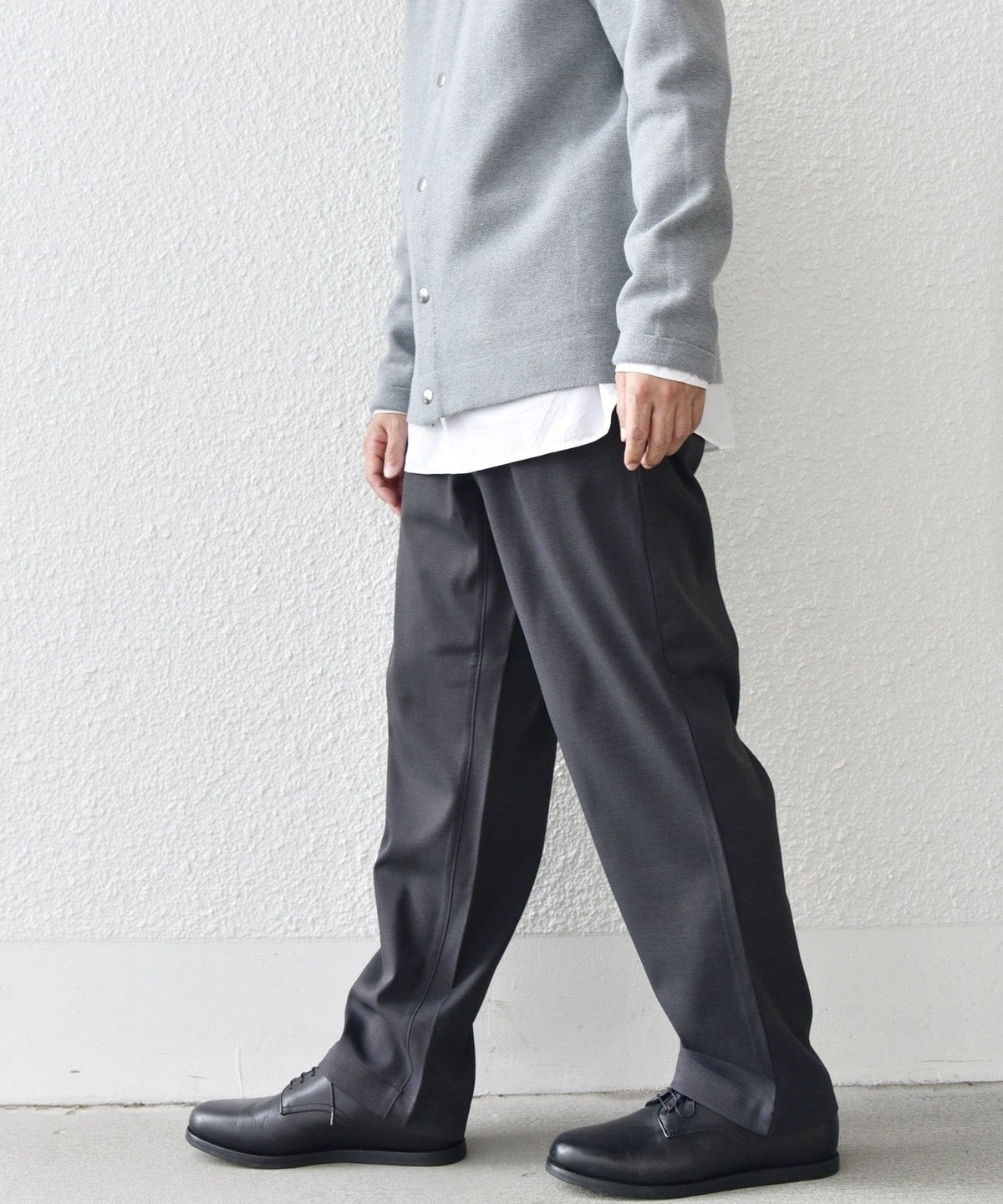 SHIPS any: 〈洗濯機可能・ストレッチ・撥水〉SOLOTEX(R) 2タック ウーリック セミワイド イージーパンツ （セットアップ対応）