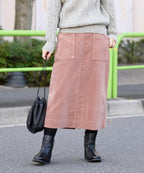 liflattie ships:コーデュロイスカート pink・green