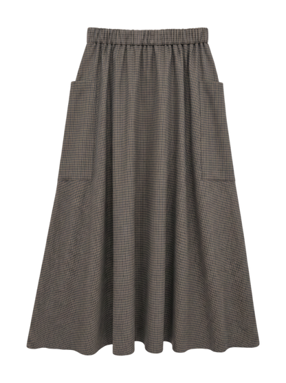 Primary NavyLabel:ウールツイルチェックスカート