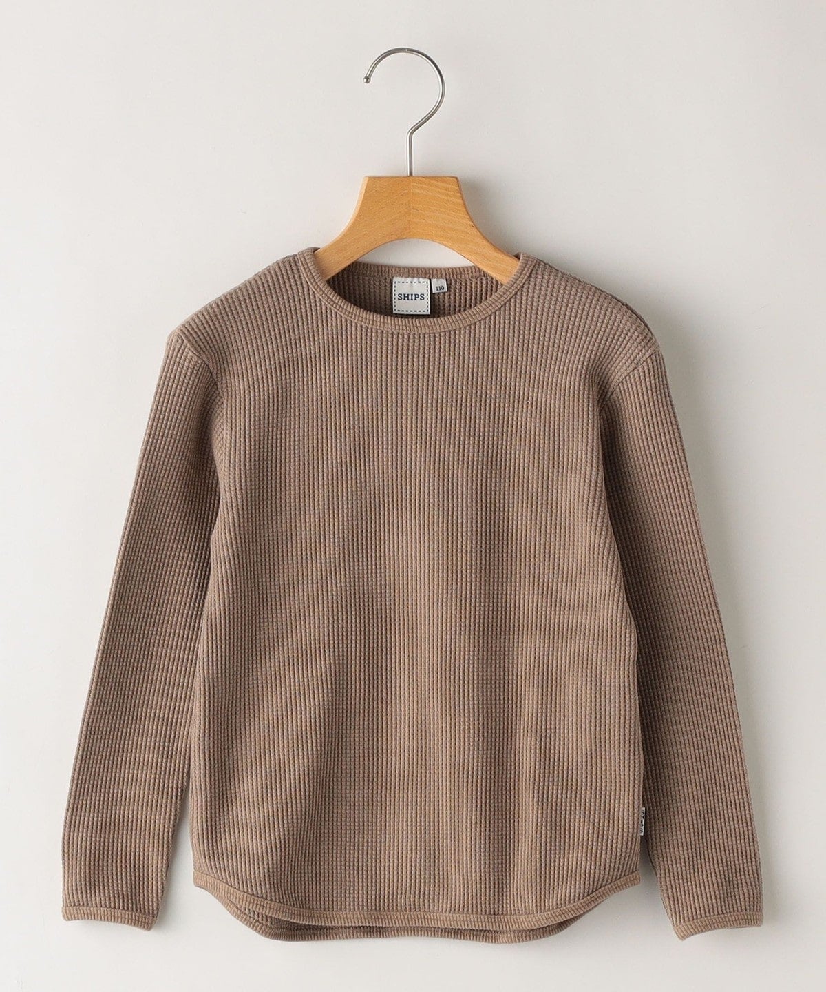 SHIPS KIDS:ワッフル 長袖 カットソー(100〜130cm)