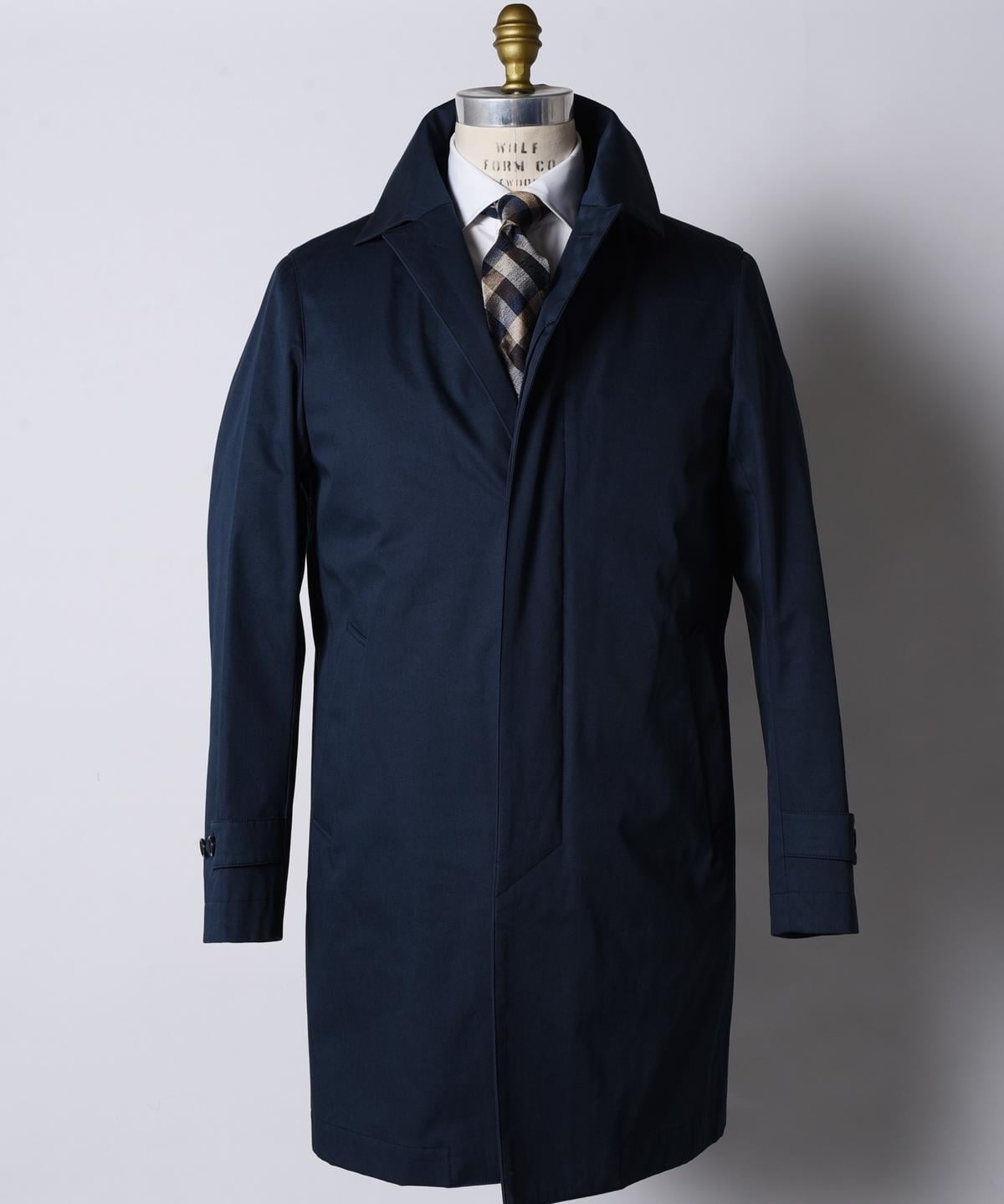 SD: LORO PIANA 【STORMSYSTEM】 コットン ステンカラーコート（ネイビー）