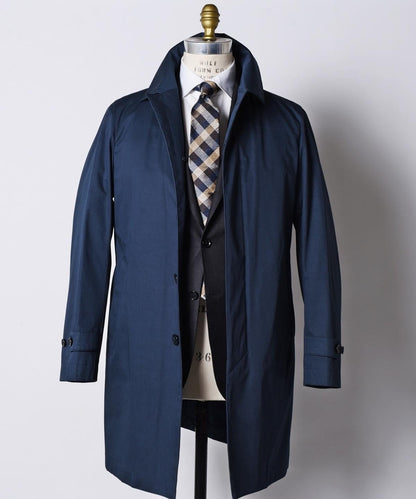 SD: LORO PIANA 【STORMSYSTEM】 コットン ステンカラーコート（ネイビー）