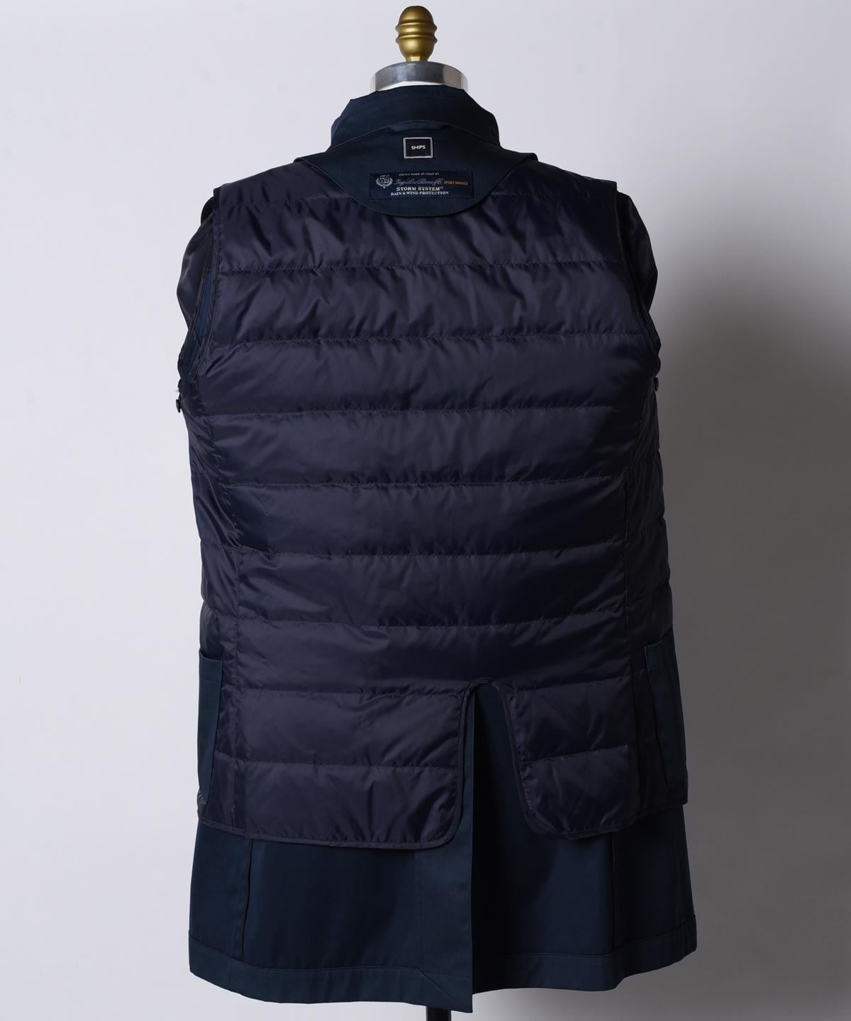 SD: LORO PIANA 【STORMSYSTEM】 コットン ステンカラーコート（ネイビー）