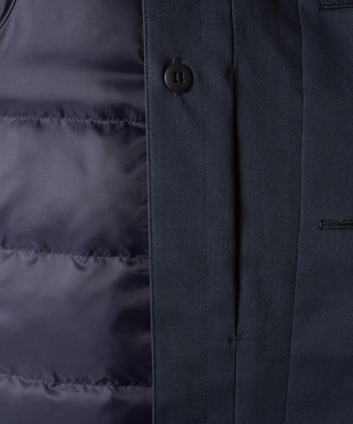 SD: LORO PIANA 【STORMSYSTEM】 コットン ステンカラーコート（ネイビー）