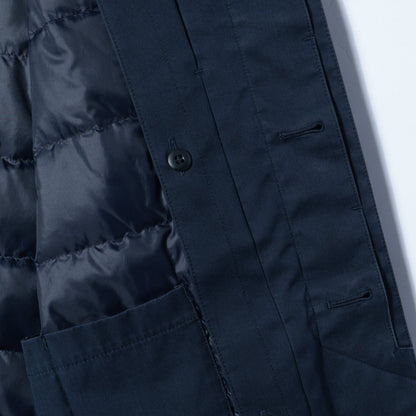 SD: LORO PIANA 【STORMSYSTEM】 コットン ステンカラーコート（ネイビー）