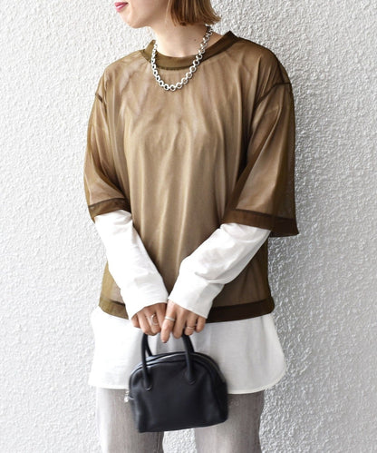 〈手洗い可能〉シアーTEE