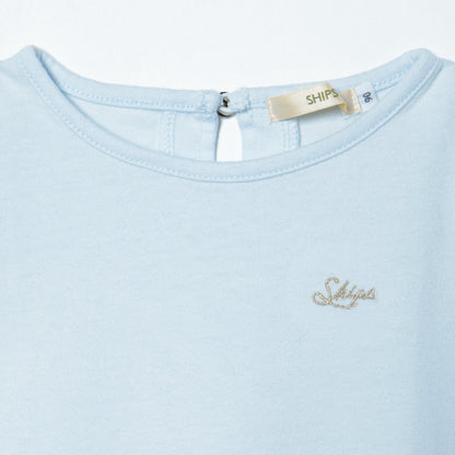 SHIPS KIDS:ヘムフリル パフスリーブ TEE(80〜90cm)