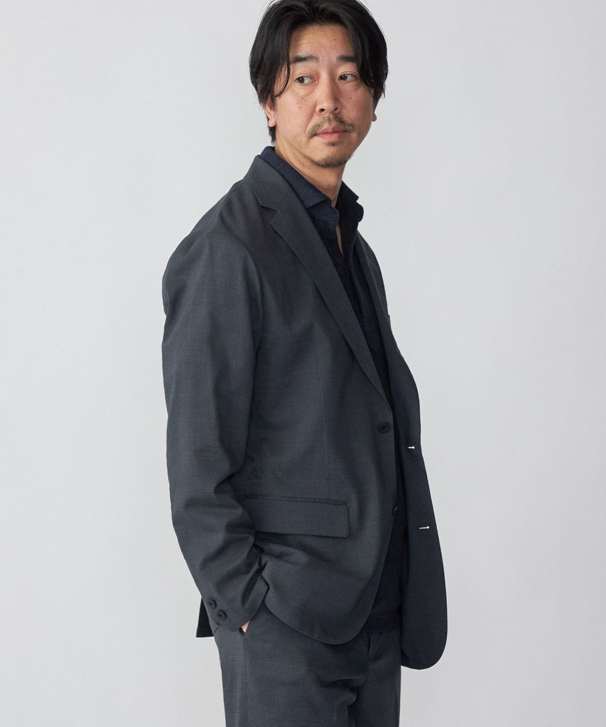 SHIPS:〈手洗い可能〉リネン トロピカル SOLOTEX(R) ジャケット (セットアップ対応)