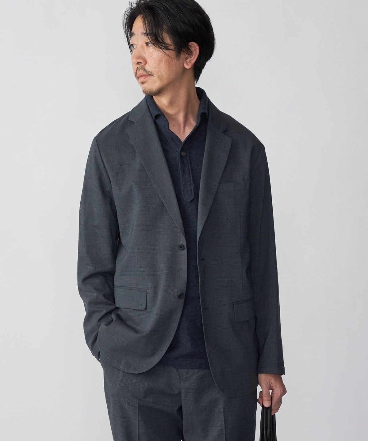 SHIPS:〈手洗い可能〉リネン トロピカル SOLOTEX(R) ジャケット (セットアップ対応)