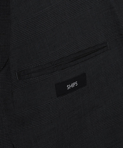 SHIPS:〈手洗い可能〉リネン トロピカル SOLOTEX(R) ジャケット (セットアップ対応)