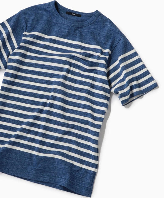 SHIPS: MADE IN JAPAN スペック ボーダー ポケット Tシャツ
