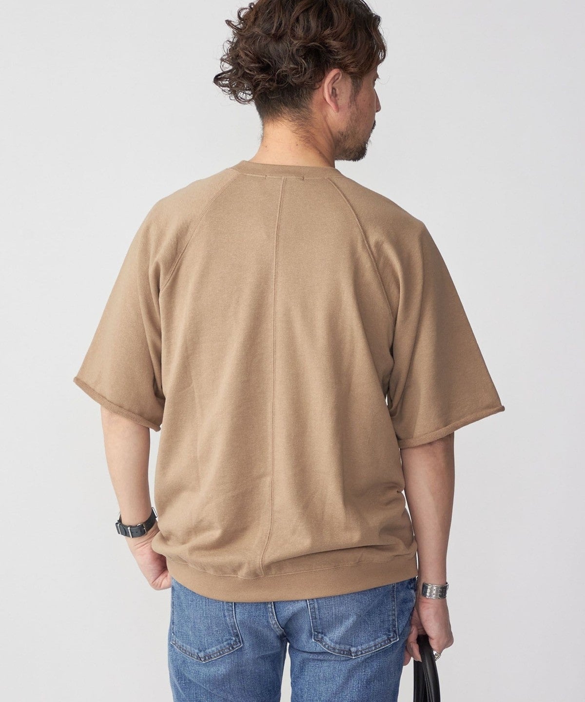 SHIPS: ピマコットン ミニ裏毛 オーバー Tシャツ