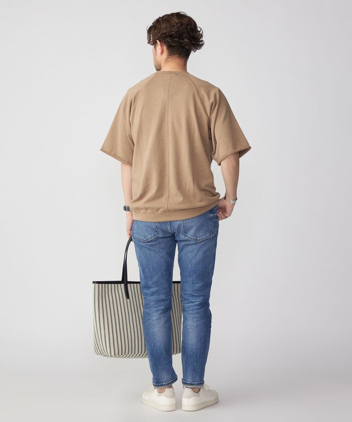 SHIPS: ピマコットン ミニ裏毛 オーバー Tシャツ