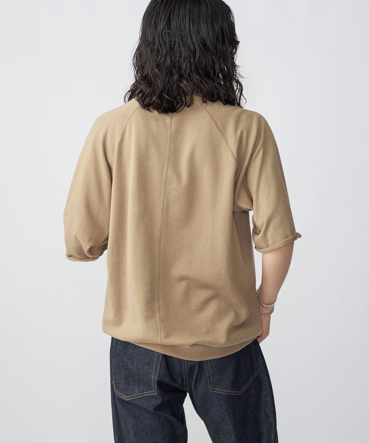 SHIPS: ピマコットン ミニ裏毛 オーバー Tシャツ