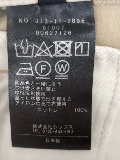 〈手洗い可能〉綿 ギャバ マーベルト タック パンツ