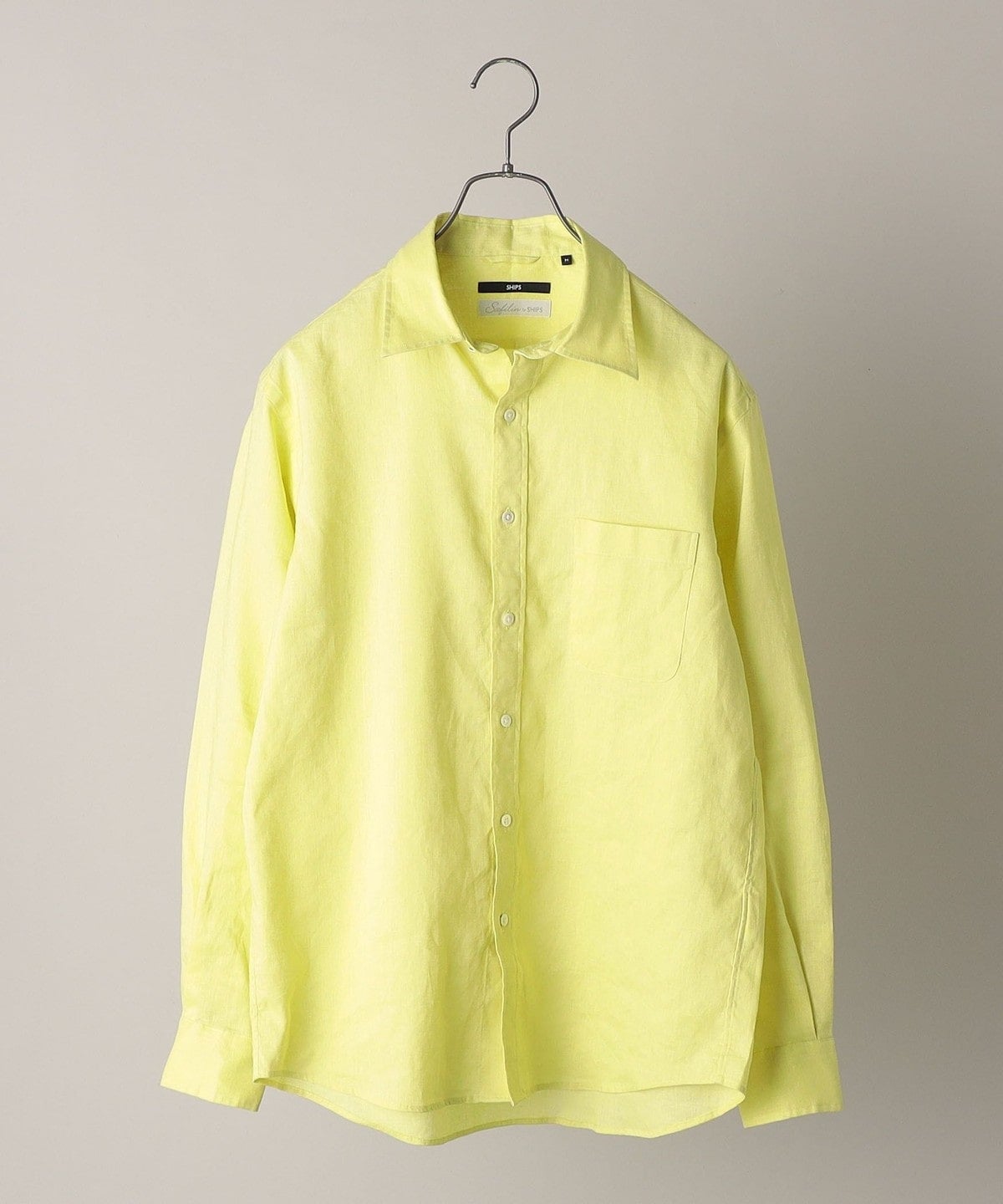 SHIPS: SOLOTEX(R) サフィラン リネン ハイブリッド レギュラーカラーシャツ 22SS
