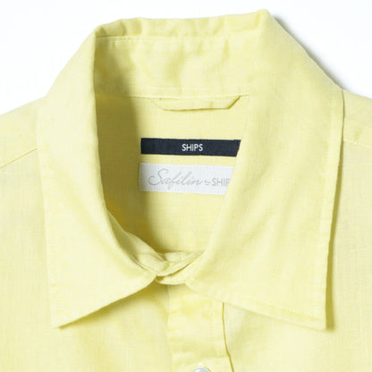 SHIPS: SOLOTEX(R) サフィラン リネン ハイブリッド レギュラーカラーシャツ 22SS