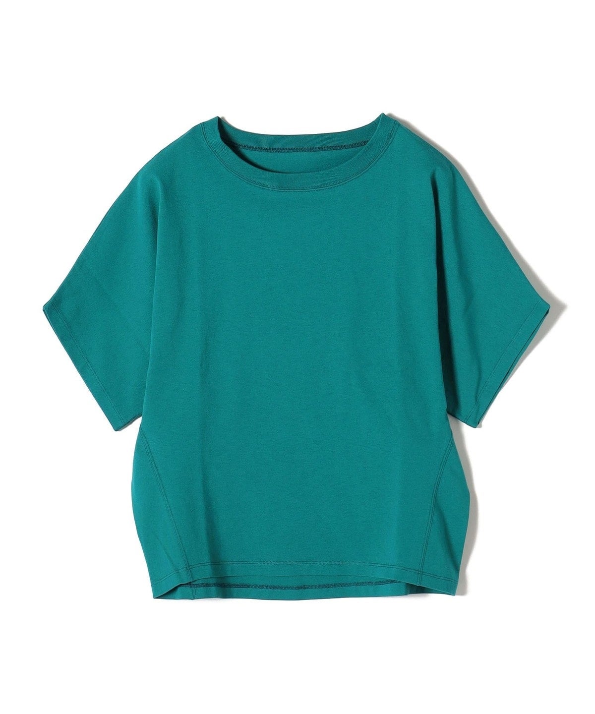 〈UVカット/汗染み防止〉USAコットンドルマンスリーブステッチTEE