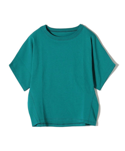 〈UVカット/汗染み防止〉USAコットンドルマンスリーブステッチTEE