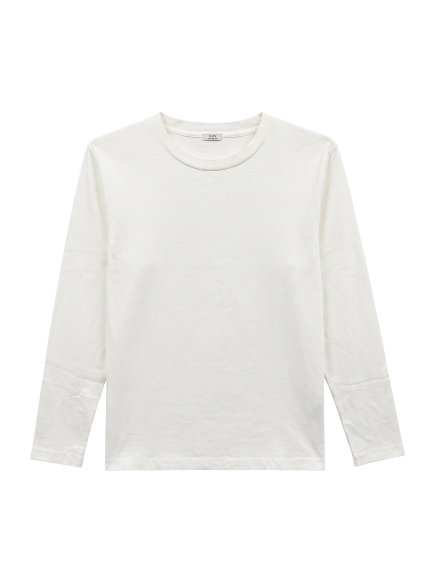 SHIPS: 抗菌・防臭 NANO-FINE(R) ハイゲージ クルーネック Tシャツ (ロンT)