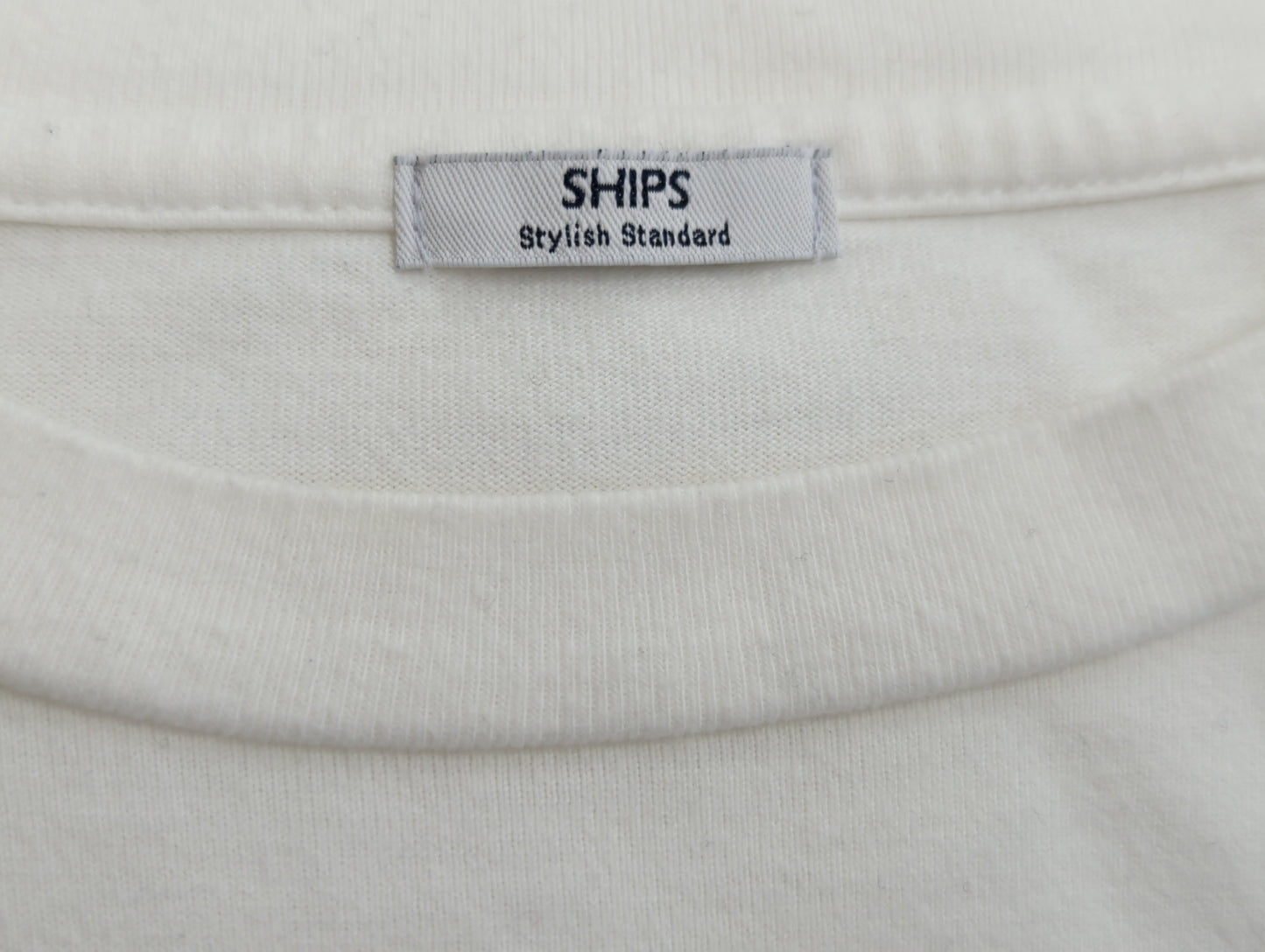 SHIPS: 抗菌・防臭 NANO-FINE(R) ハイゲージ クルーネック Tシャツ (ロンT)