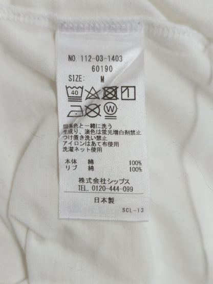 SHIPS: 抗菌・防臭 NANO-FINE(R) ハイゲージ クルーネック Tシャツ (ロンT)