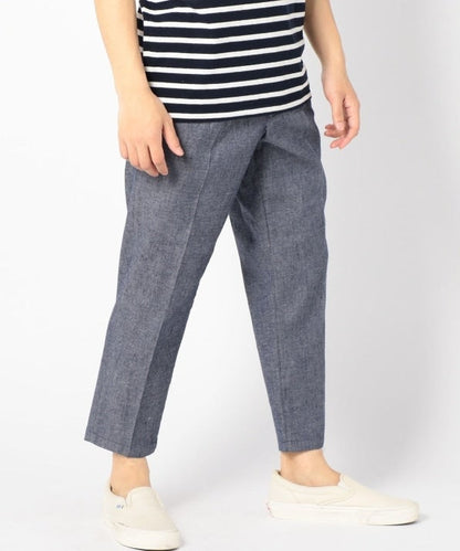 SHIPS: SOLOTEX(R) SAFILIN リネン ハイブリッド アンクル パンツ