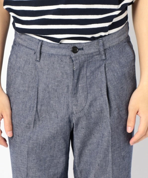 SHIPS: SOLOTEX(R) SAFILIN リネン ハイブリッド アンクル パンツ