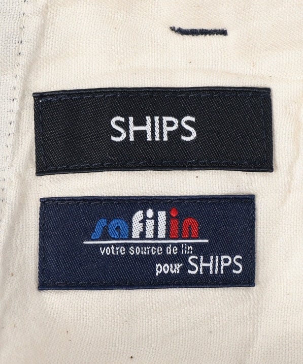 SHIPS: SOLOTEX(R) SAFILIN リネン ハイブリッド アンクル パンツ